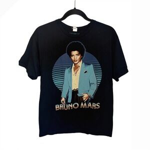Bruno Mars Moonshine Jungle Tour 2013 Concert Graphic T-Shirt Mens Large Black